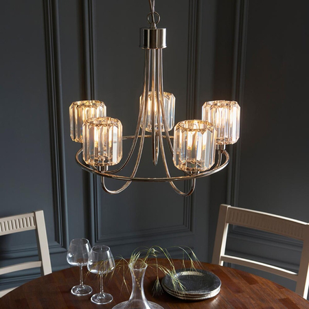 Lampa wisząca Endon Lighting Berenice 104108 nikiel