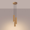 Sollux Lighting Lampa wisząca KARBON 3P złoty SL.1557