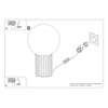Sollux Lighting Lampa biurkowa HALO ochra czerwona SL.1731