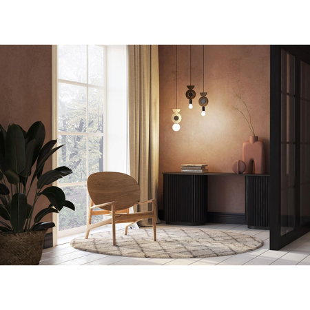 Lampa wisząca Nowodvorski DROPS WOOD D 11176 Ciemne drewno Czarny