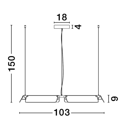 Lampa wisząca Luces Exclusivas LE44228 czarny, złoty i odcienie złota