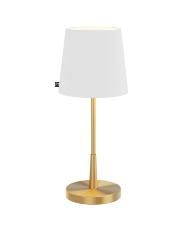Lampa stołowa By Rydens Lumi H48,5 cm E27 złoty/biały