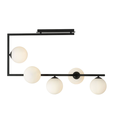Lampa sufitowa SOMA 5 Emibig 1291/5 biały/czarny
