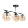 Lampa sufitowa Kaja DELTA K-5164 czarny, bursztynowy