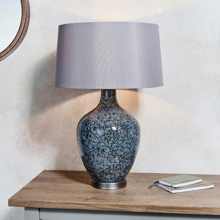 Lampa stołowa Endon Lighting Ilsa 79842 nikiel