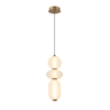 Lampa wisząca Italux Nico PND-8545-3-AB-WH Czarny, złoty