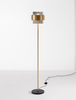 Lampa podłogowa Luces Exclusivas VIEJA czarny/złoty LE42627