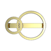 Lampa sufitowa Zuma Line MX3713-2-3GT GIRONA LAMPA SUFITOWA ZŁOTA/GOLD