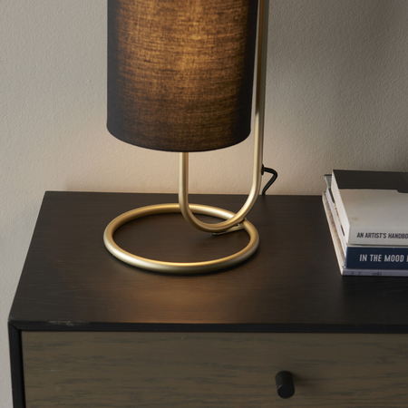 Lampa stołowa Endon Lighting Klip 98090 mosiądz
