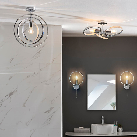 Lampa sufitowa Endon Lighting Merola 96000 chrom