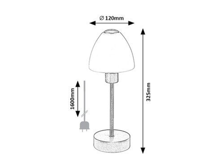 Lampa stołowa Rabalux Lydia 2296 czarny matowy