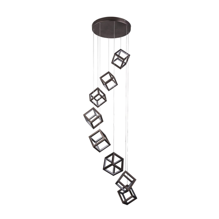 Lampa wisząca STRANGE 8 Azzardo AZ3151 black