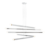 Lampa wisząca TUBO 10 CHROME Aldex 1072M4 chrom