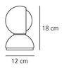 Lampa stołowa Artemide 0028030A Eclisse