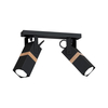 Milagro Lampa sufitowa VIDAR BLACK 2xGU10 MLP5401 CZARNY