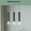 Lampa wisząca KIBO 3 BL/GOLD Emibig 644/3 czarny/złoty