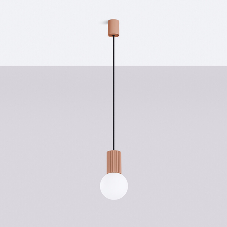 Sollux Lighting Lampa wisząca HALO 1 mocca SL.1734