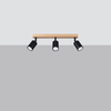 Sollux Lighting Plafon VERDO 3L czarny SL.1293