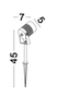 Lampa zewnętrzna Luces Exclusivas ROSITA LE71622