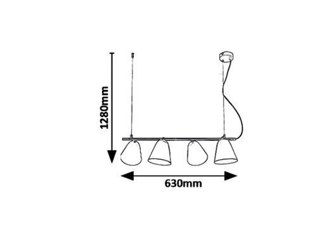 Lampa wisząca Rabalux Alder 5377 czarny