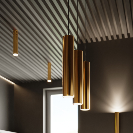 Sollux Lighting Lampa Wisząca LAGOS 3 złoty połysk SL.1201