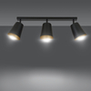 Lampa wisząca PRISM 3 BLACK / GOLD Emibig 406/3 czarny/złoty