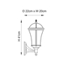 Kinkiet zewnętrzny Endon Lighting Drayton YG-3500 czarny