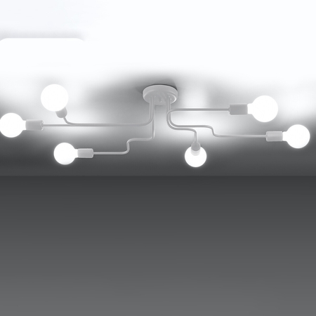 Sollux Lighting Żyrandol VECTOR 6 biały SL.1443