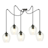 Lampa wisząca LEVEL 5 BL TRANSPARENT Emibig 756/5 czarny