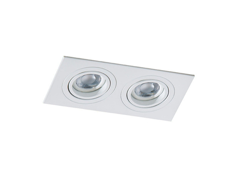 Oczko CARO 2 SQUARE WHITE Azzardo AZ2436 biały