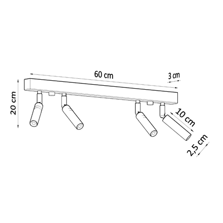 Sollux Lighting Plafon EYETECH 4 biały SL.0905