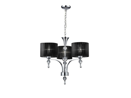 Lampa wisząca IMPRESS 3 Azzardo AZ0498 czarny/chrom