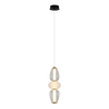 Lampa wisząca Italux PND-74937-3-BK Czarny, biały, przezroczysty