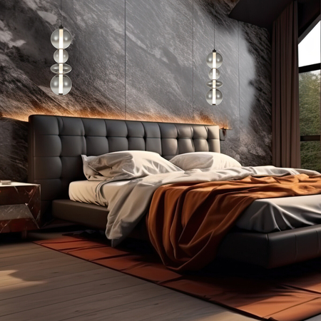 Milagro Lampa wisząca DAPHNE SMOKED 36W ML0347 CZARNY