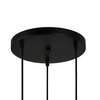 Lampa wisząca Italux PND-27812-3A-BK-SG Czarny