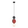 Lampa wisząca Italux PND-59779A-1M-MLTI Czarny, szary, czerwony
