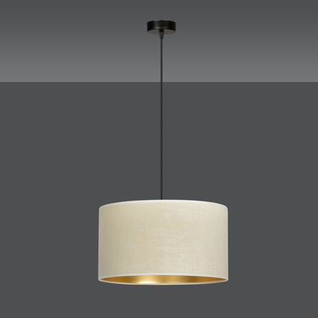 Lampa wisząca HILDE 1 BL WHITE Emibig 1052/1 biały/czarny