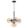 Lampa wisząca Kaja LOGAN K-5368 czarny, bursztynowy