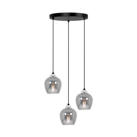 Lampa wisząca Kaja NIRA K-5611 czarny, chrom