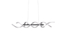 Lampa wisząca Trio 341810205 czarny/srebrny