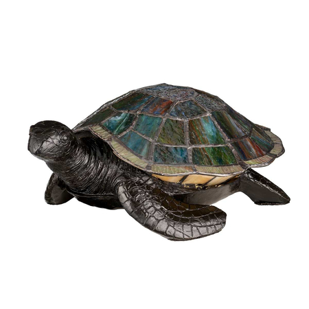 Lampa stołowa Elstead Lighting Tiffany Animal Lamps brąz QZ-SAWBACK-TL