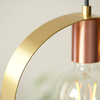 Endon Lighting Lampa wisząca 97664 mosiądz