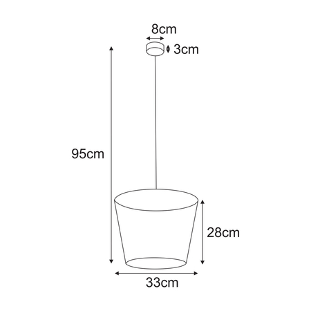 Lampa wisząca Kaja LIVIA K-5815 beż