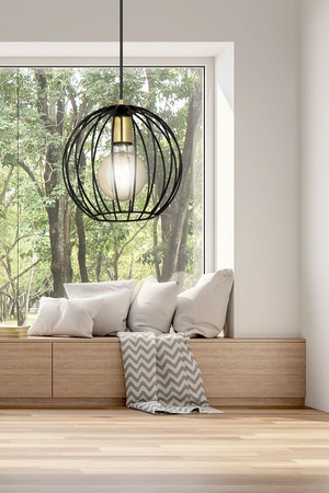 Lampa wisząca ALBIO 1 BLACK Emibig 144/1 czarny