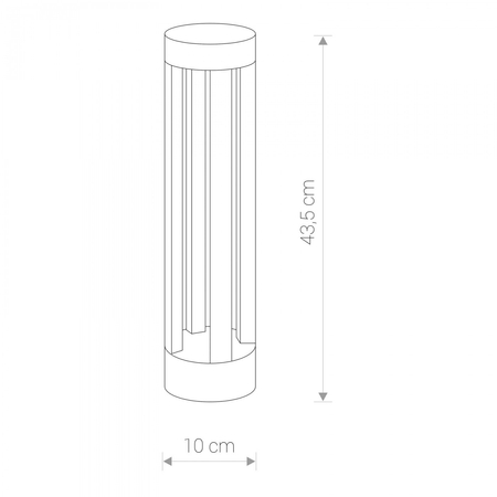 Lampa TEPIC LED black 9508 Nowodvorski Lighting