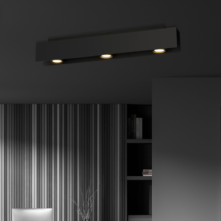 Lampa sufitowa KENNO 3 BLACK Emibig 1141/3 czarny