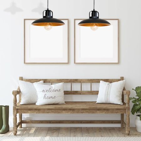 Milagro Lampa Wisząca FELIX 2xE27 MLP3683 CZARNY