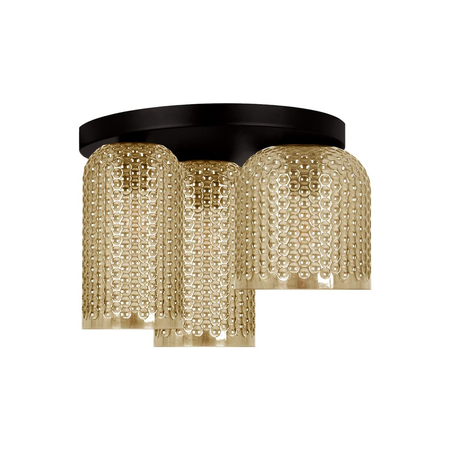 Lampa sufitowa Kaja CAPRI K-5625 bursztynowy, czarny