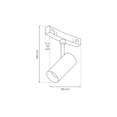 Milagro ROUND MAGNETIC TRACK 7W 4000K do śr. 600mm ML8694 CZARNY