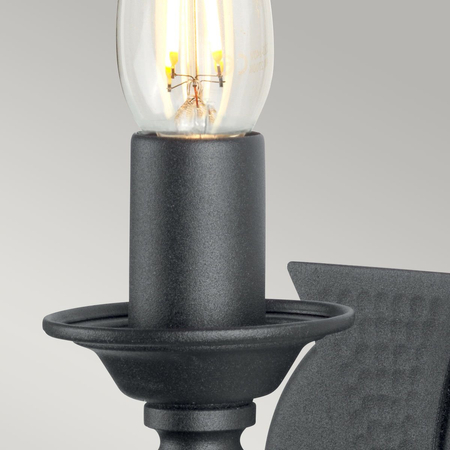Kinkiet Elstead Lighting Saxon czarny SAX1-BLK